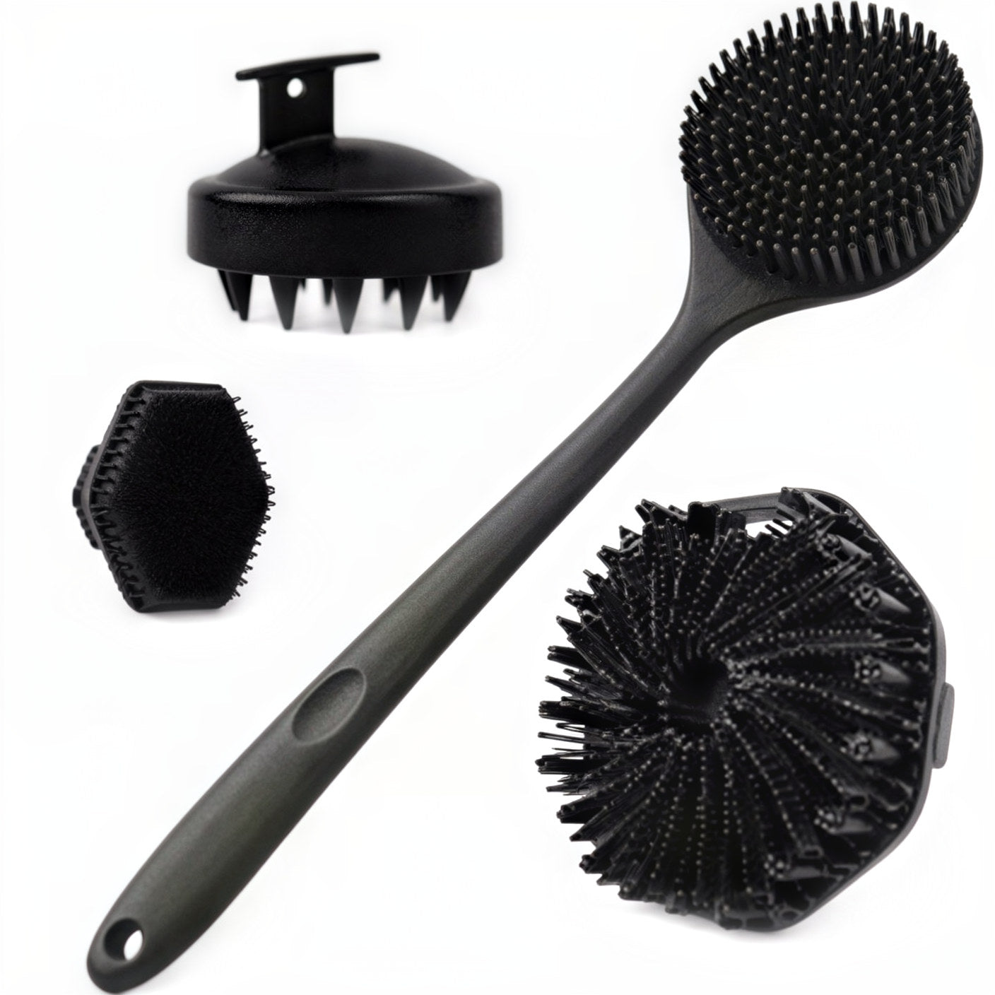 4-Piece Body Acne Prep Brush Set